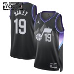 Maillot NBA Utah Jazz Ace Bailey Jordan 2025-26 Statement Edition Noir Swingman - Enfant
